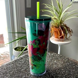Green Holiday Starbucks Tumbler 24oz